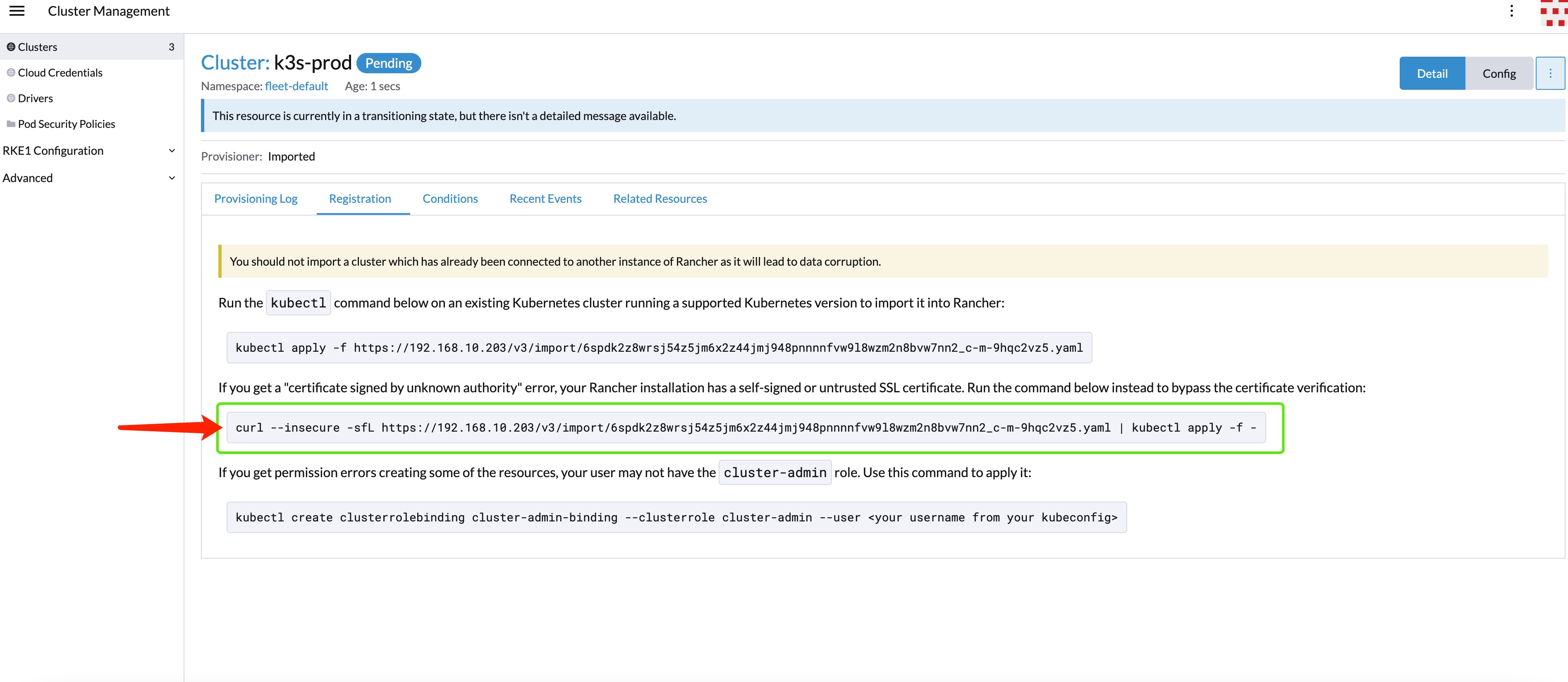 import command